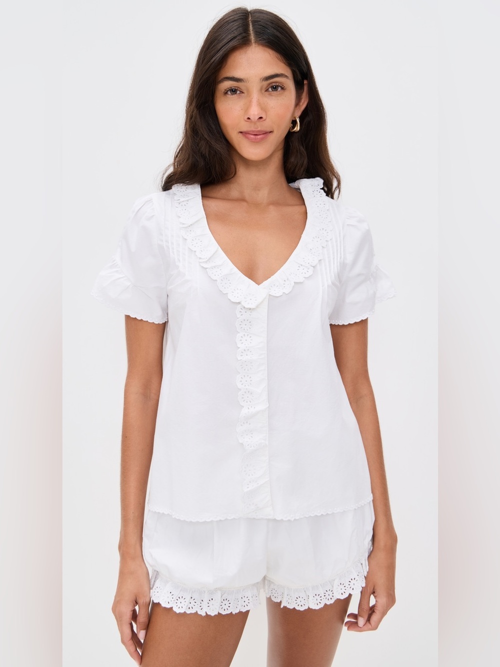 Posse XS Ezra Blouse Vintage White